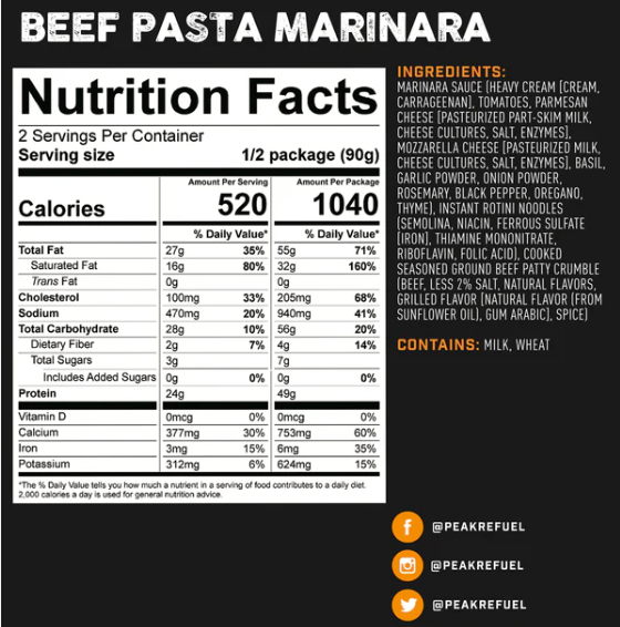 Beef Pasta Marinara