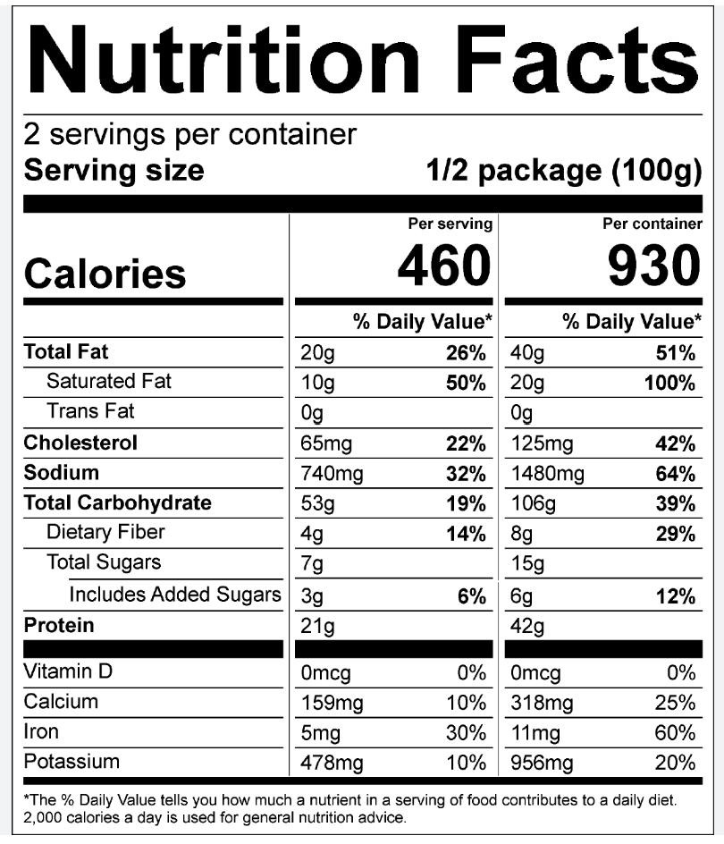bison bowl nutrition