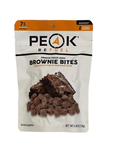 chocolate fudge brownie bites peak refuel