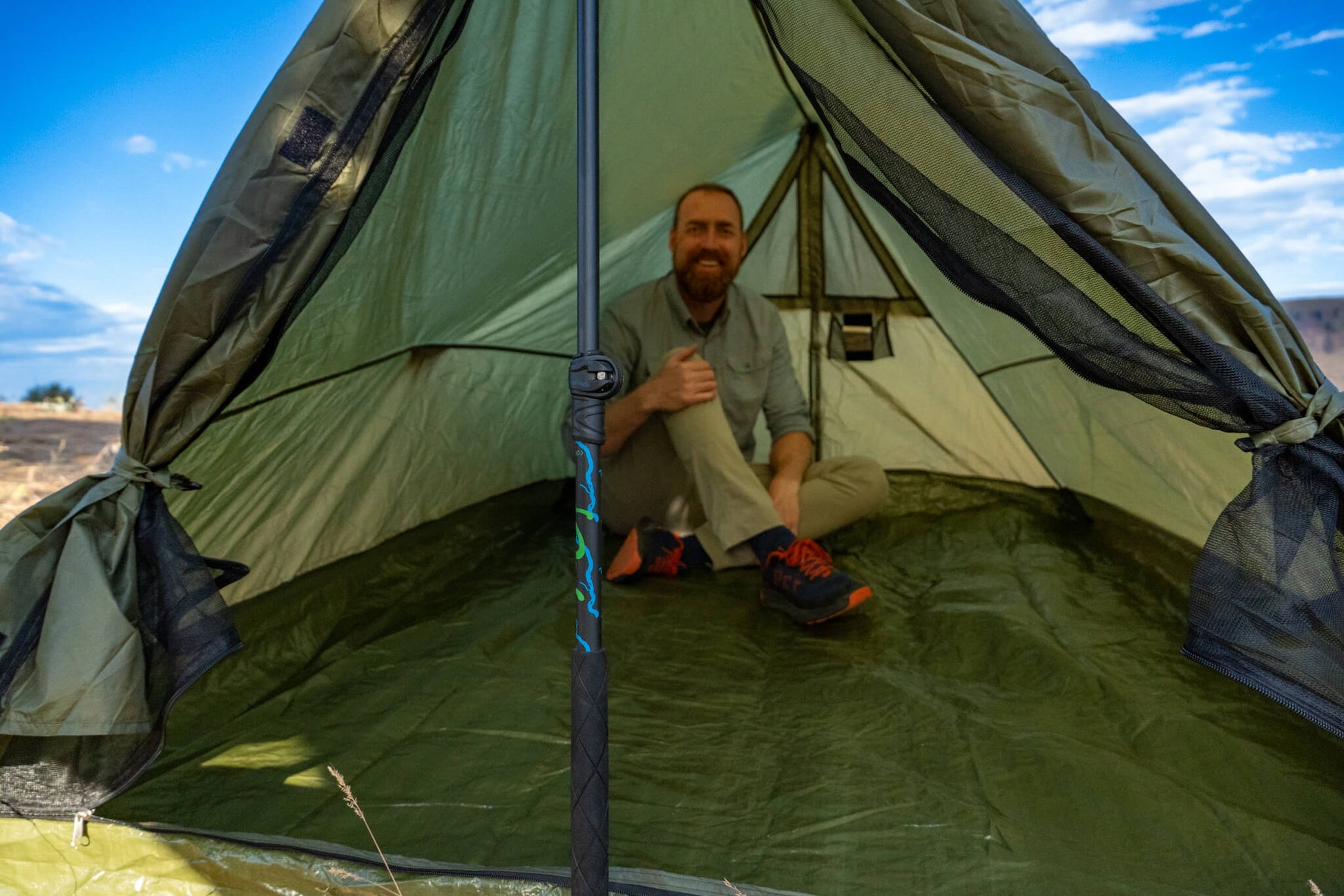 river country tent Trekker Tent 2-Person Trekking Pole Backpacking Tent – River Country Gear