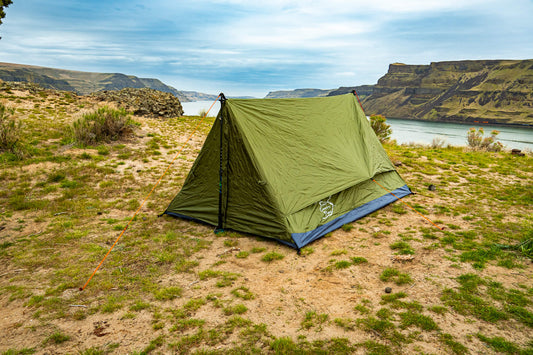 river country products trekking pole tent twin sisters washington